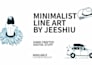 create minimalist line art illustration with my style
